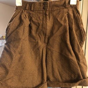 Vintage houndstooth shorts